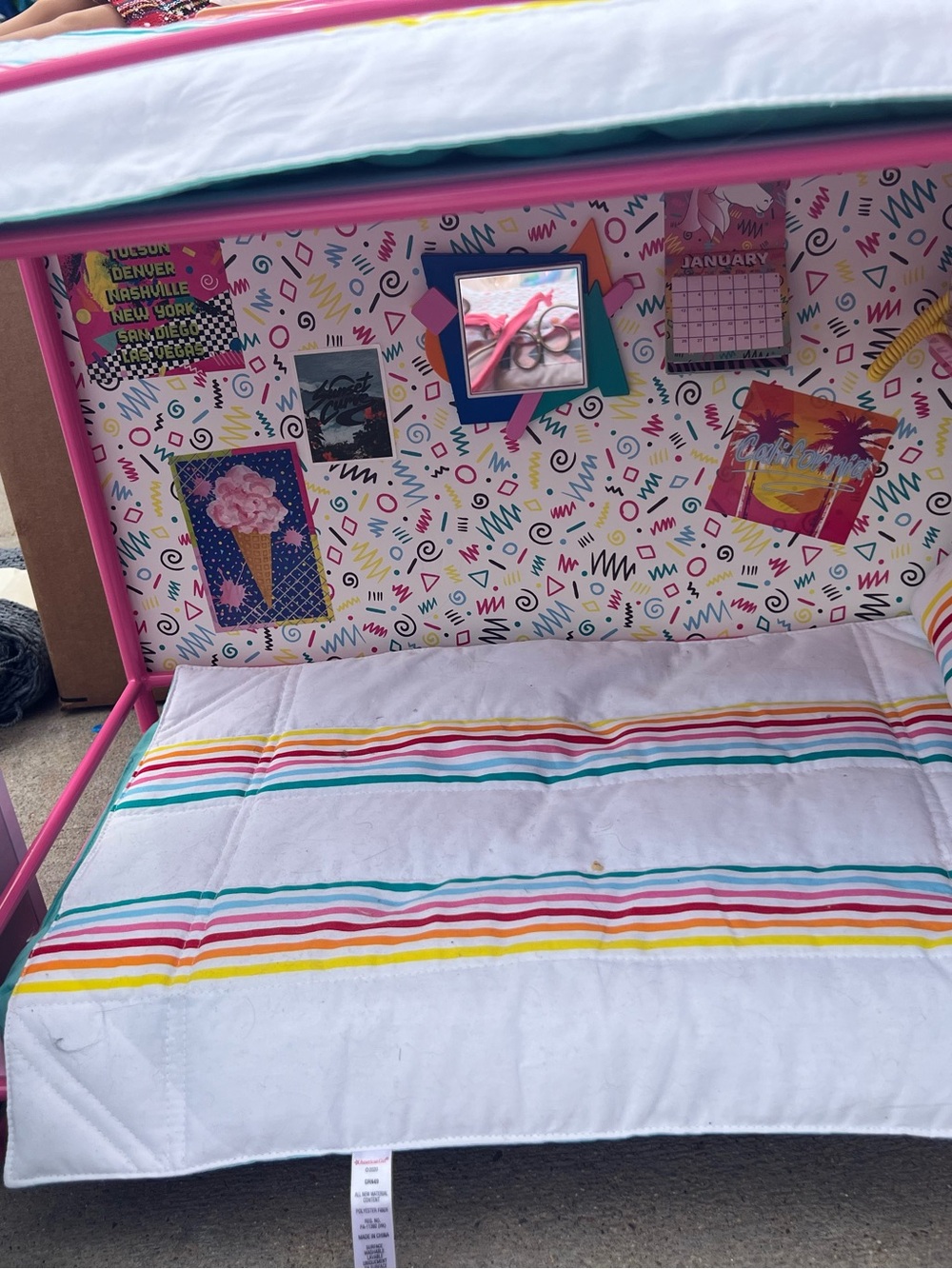 American girl Courtney’s bunk beds